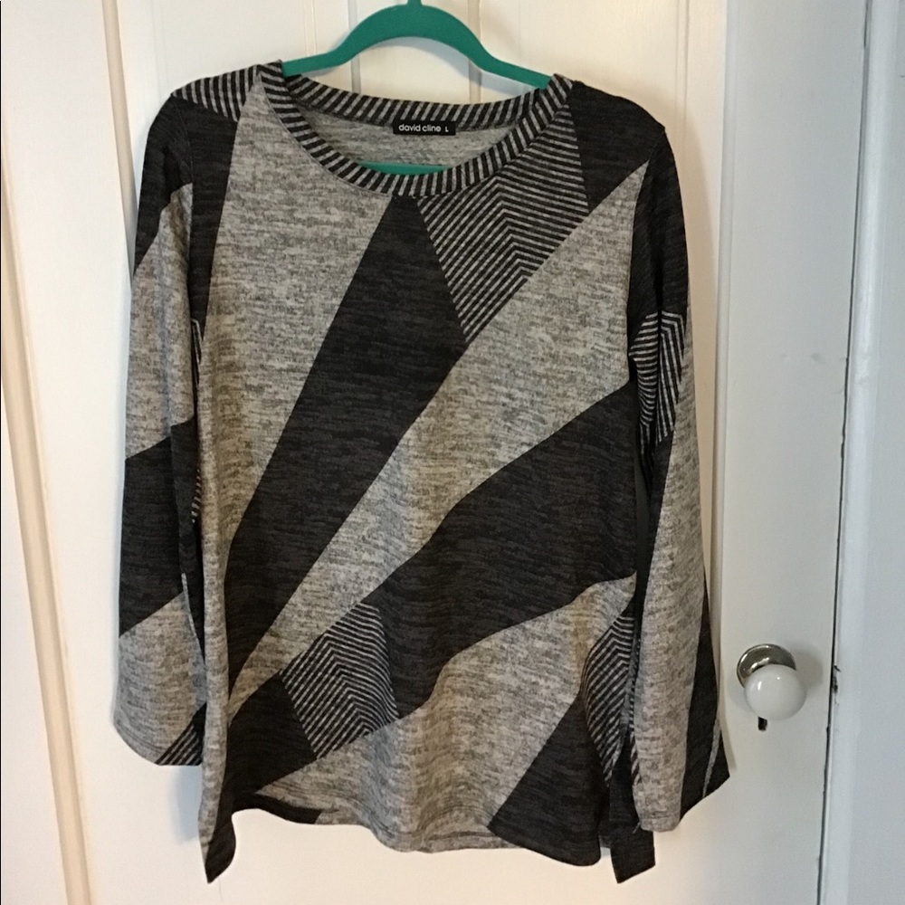 david cline geometric tunic light and dark…